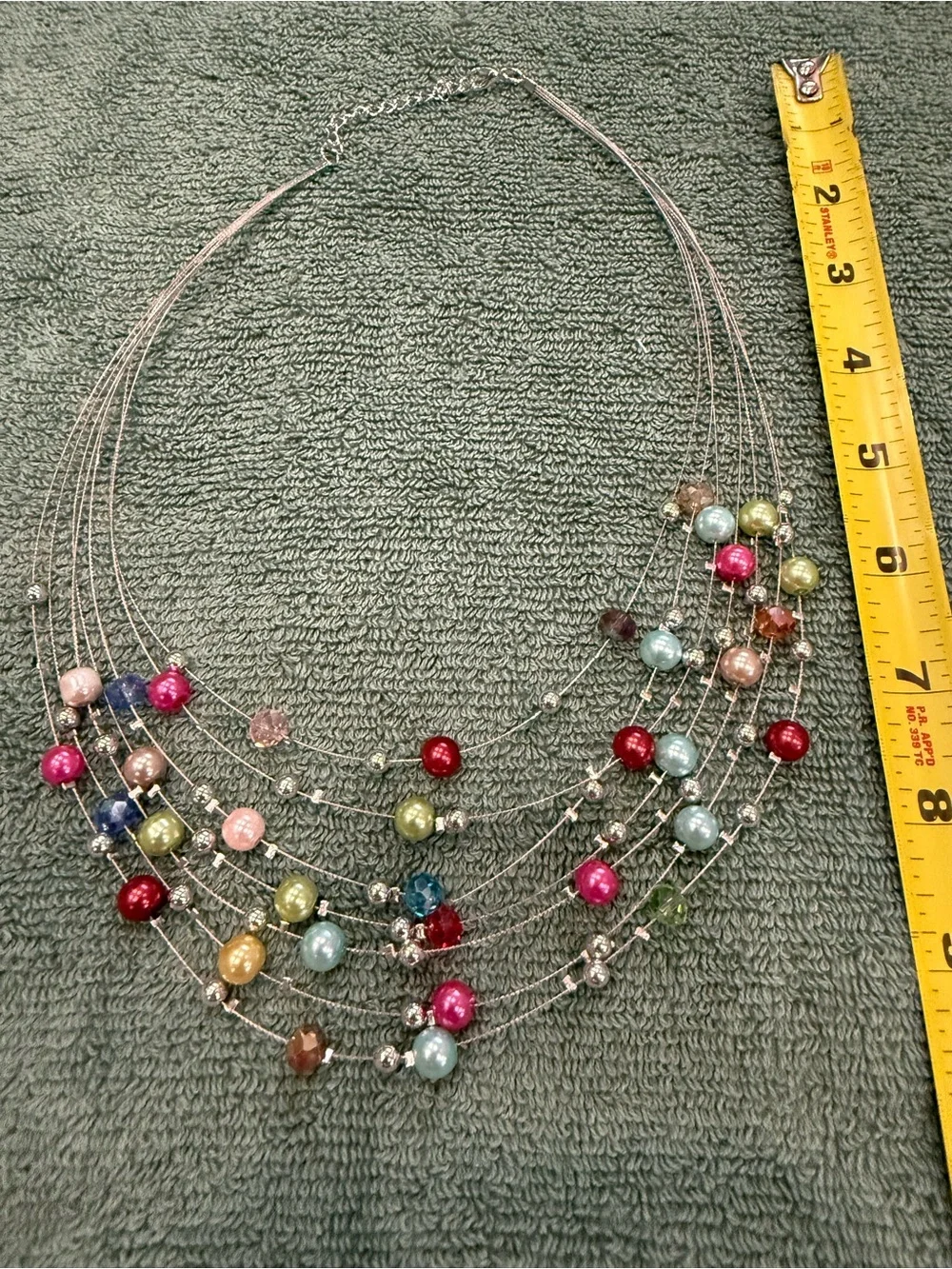 Mixed Women’s Necklace and Earring Set - Pink, Red, Blue, Black, Multicolor